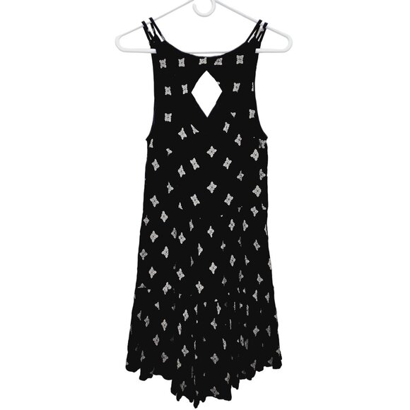 Free People Dress Womens Sleeveless Black & White Print Rayon Blend Size S - Picture 11 of 13